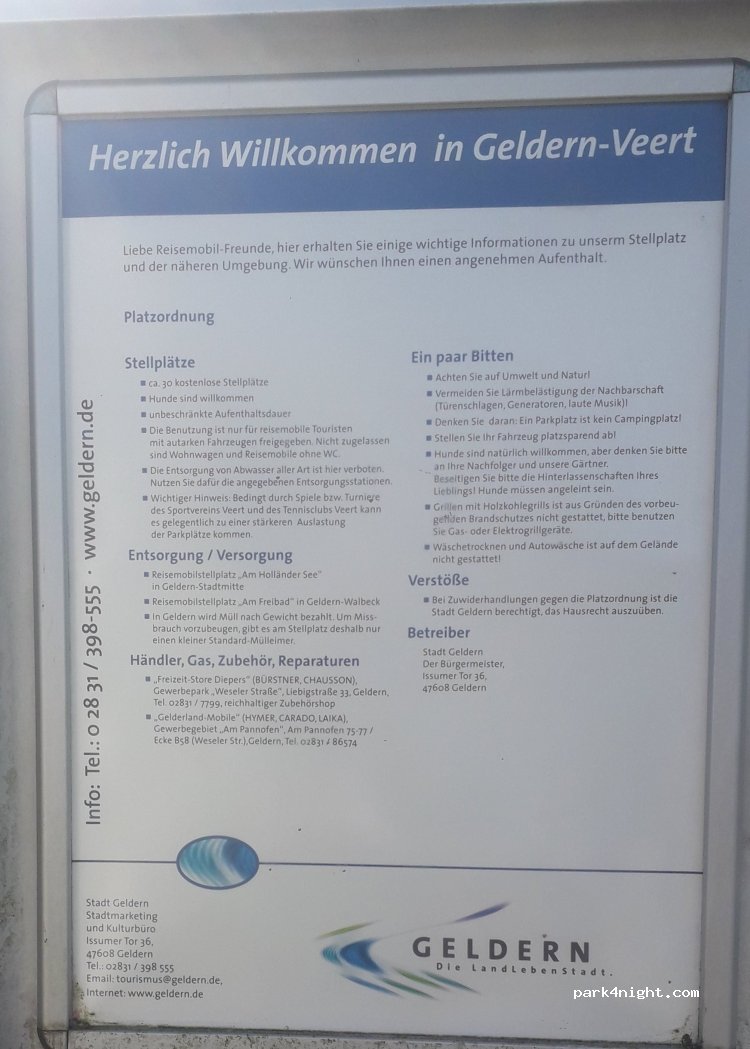 Reisemobil parking sportpark Veert — foto 3