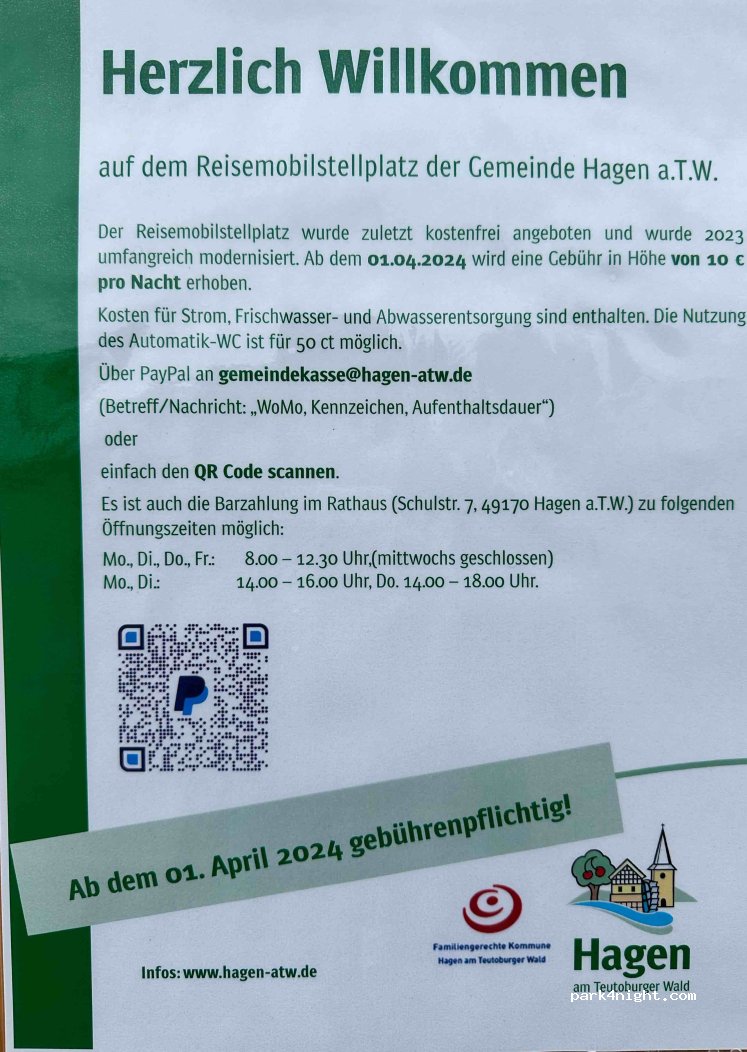 Reisemobilstellplatz Hagen am Teutoburger Wald — foto 4