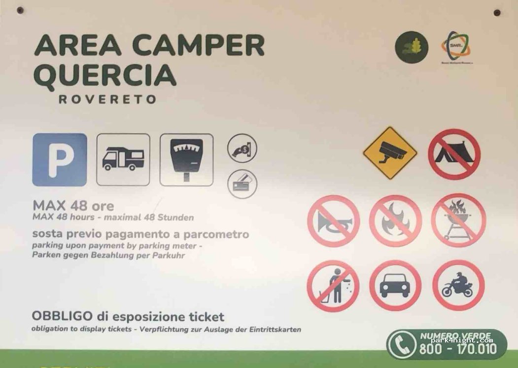 Camper Parking Area Oak Rovereto — foto 3