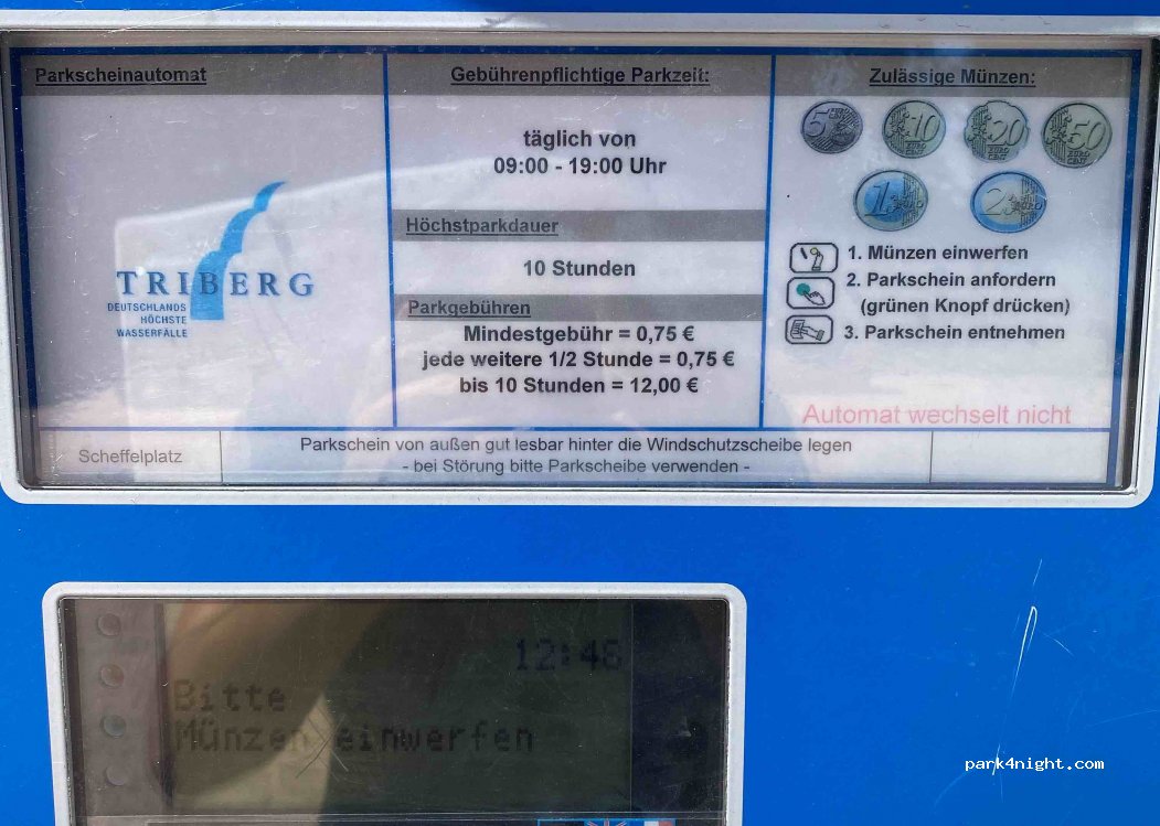 Parkplatz Scheffelplatz Triberger Wasserfälle — foto 2