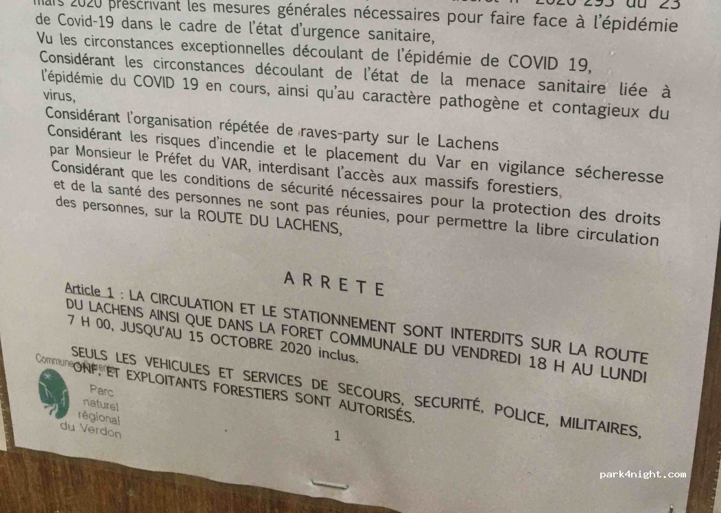 (06750) La Roque-Esclapon - Route Forestière du Lachens — foto 2