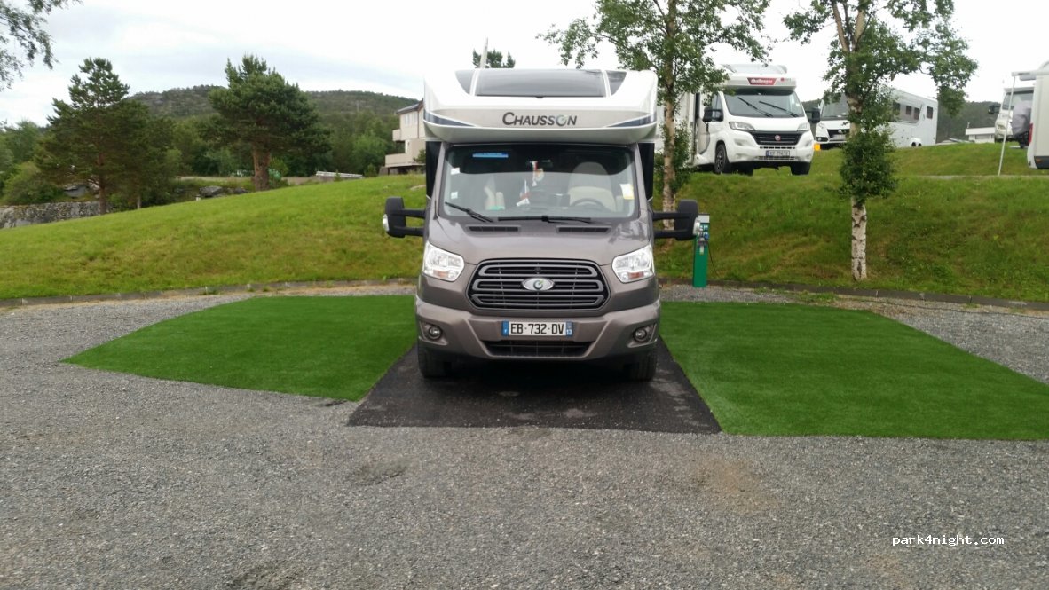 Innhavet bobilparkering — foto