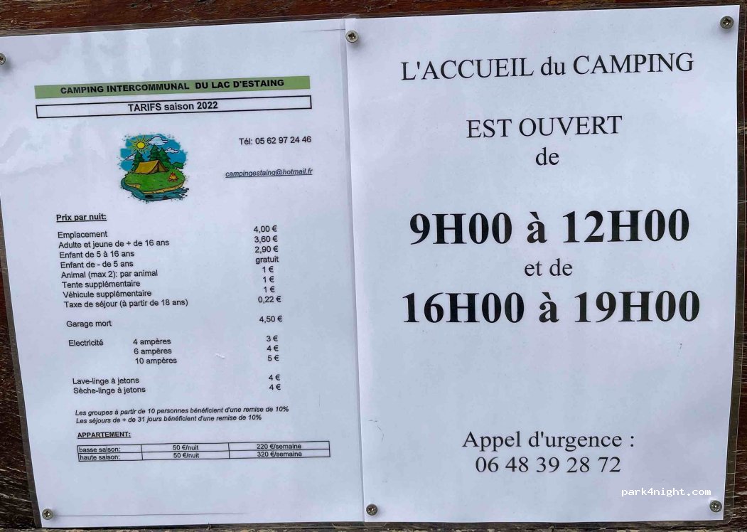 Camping Intercommunal du Lac d'Estaing — foto 2