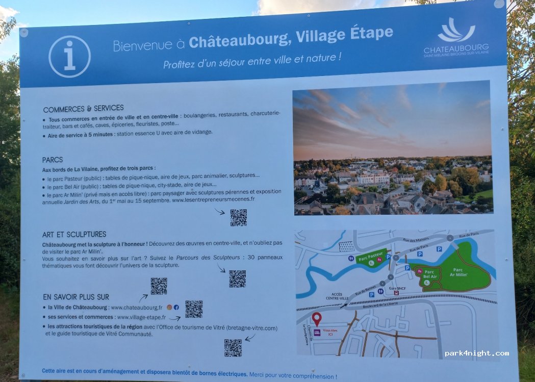 Aire de camping-car Châteaubourg — foto 2