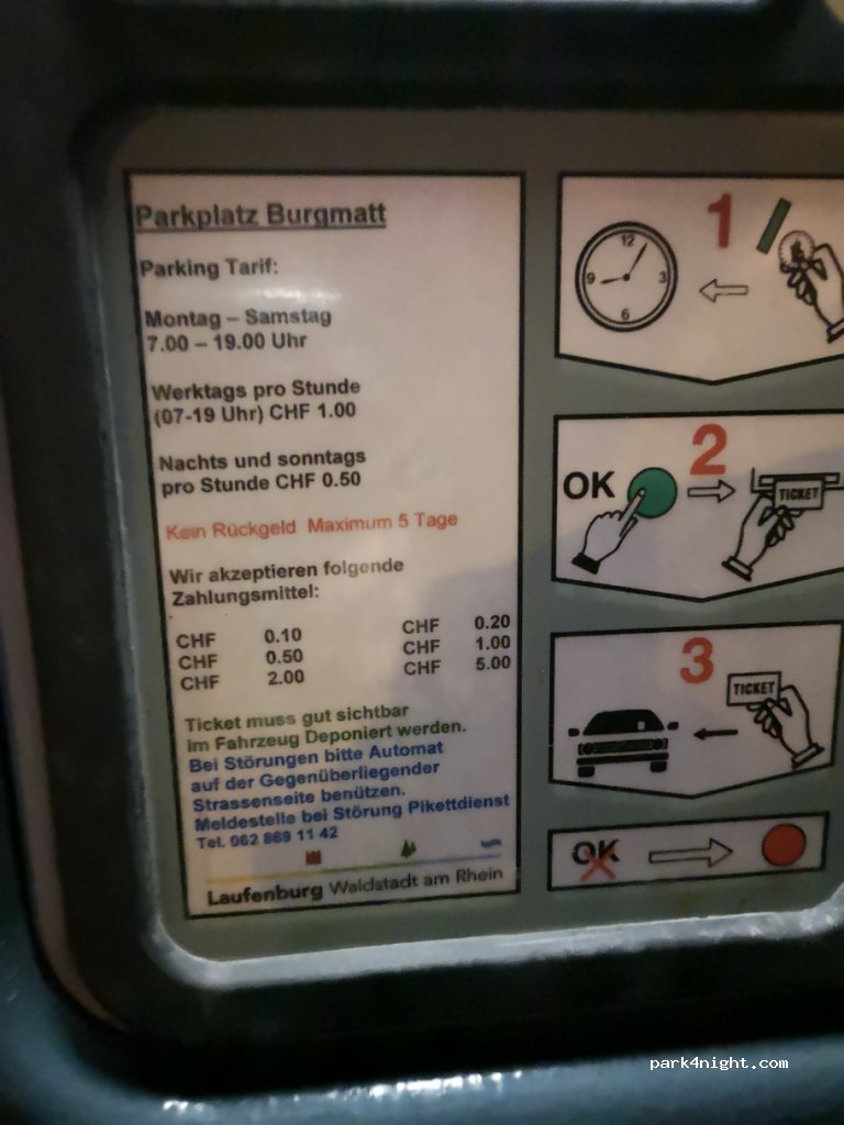 Parkplatz Burgmattstrasse — foto