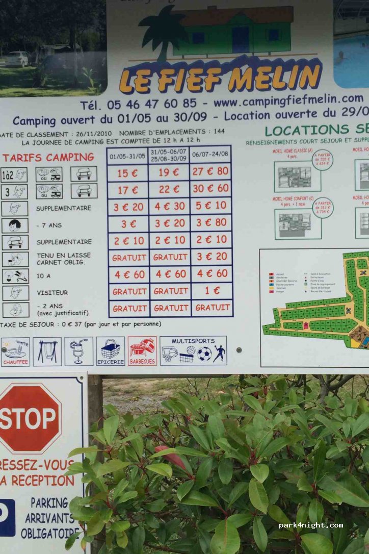 camping Fief Melin — foto