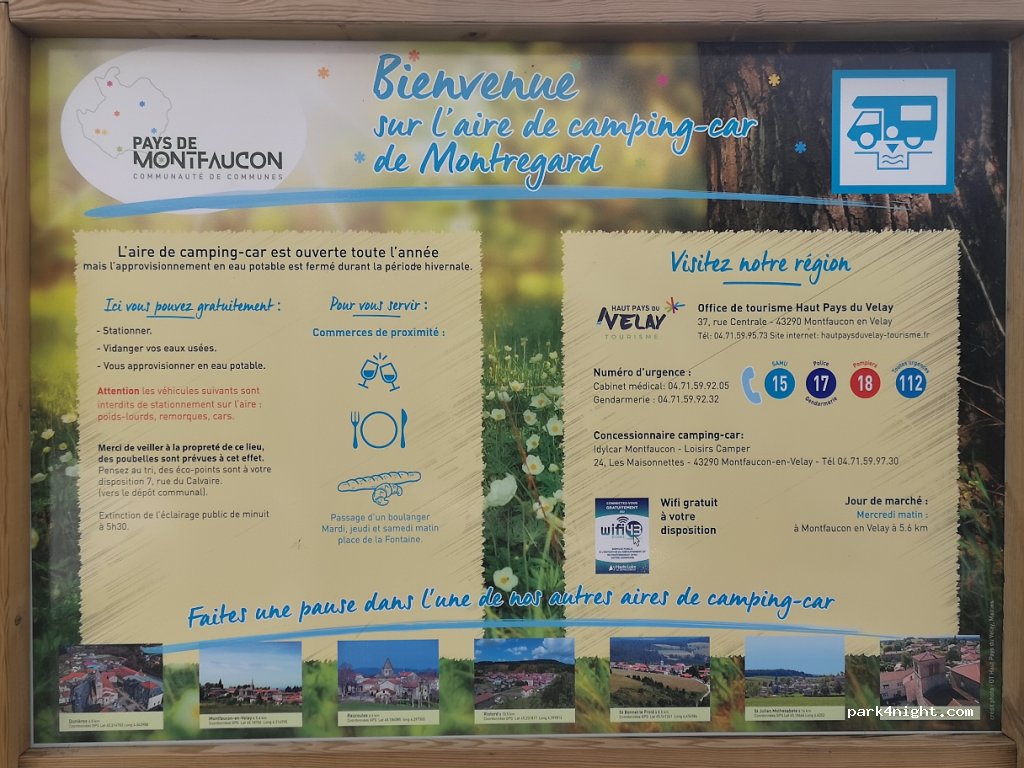 Aire de camping-car Montregard — foto