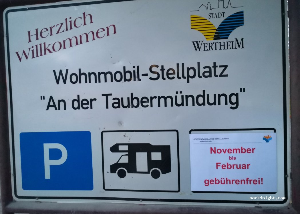 Wohnmobilstellpatz An der Taubermündung Wertheim — foto