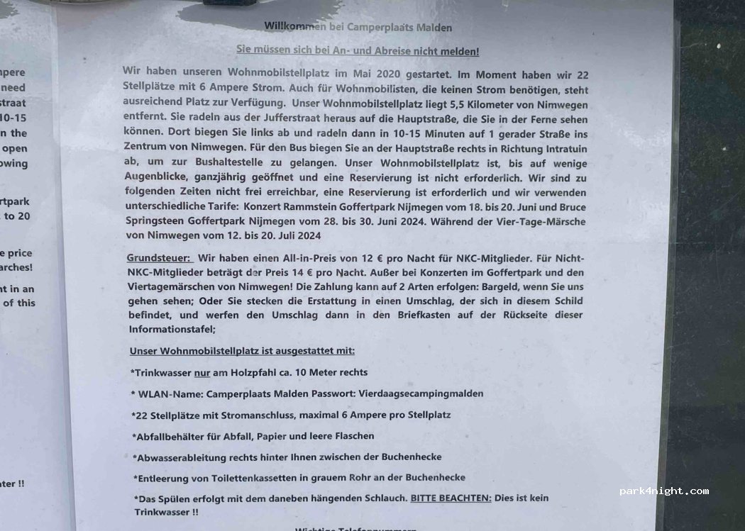 Wohnmobilstellplatz Malden Frieden — foto 4