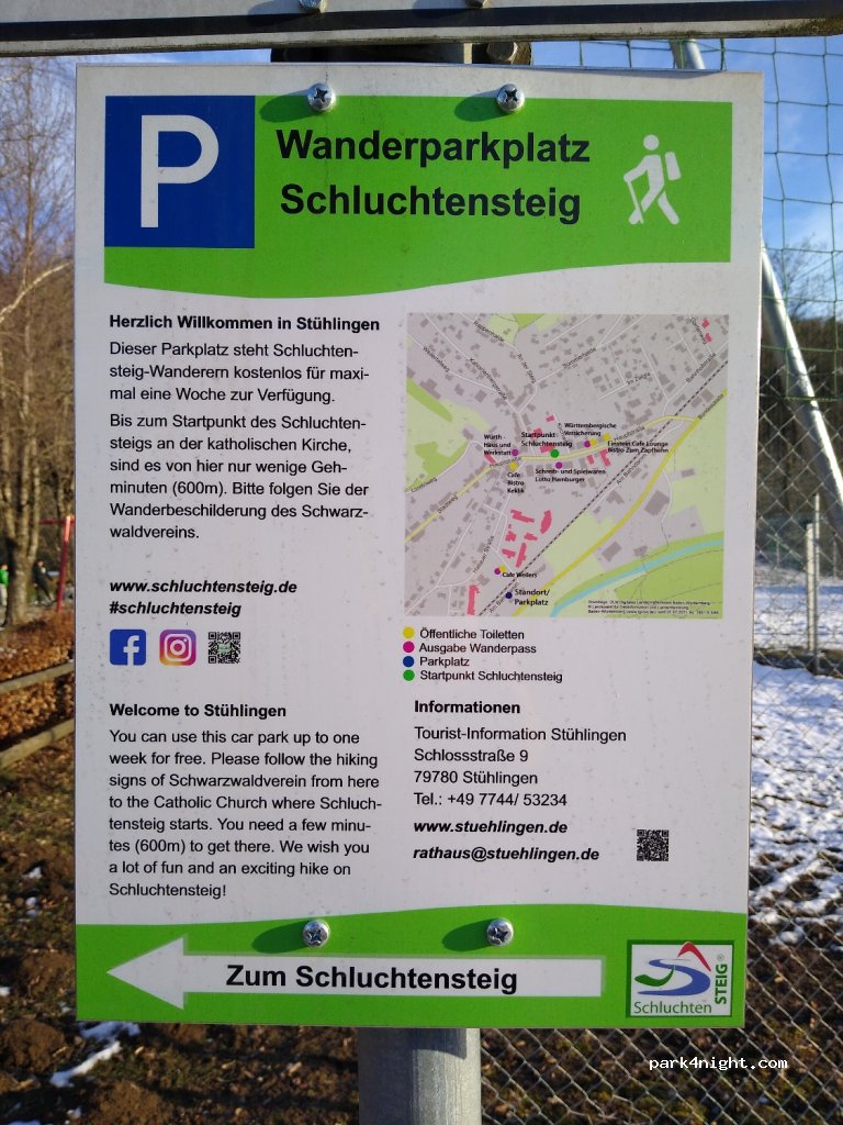 Schluchtensteig hiking car park — foto