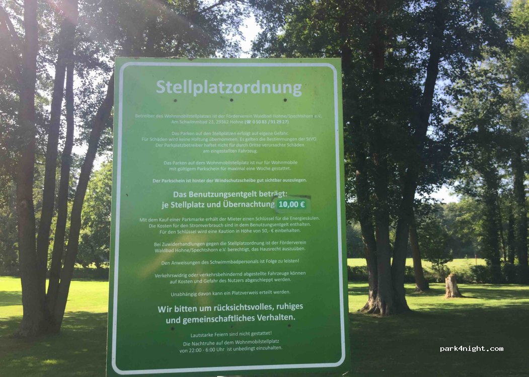 Stellplatz am Waldbad | Hohne-Spechtshorn — foto