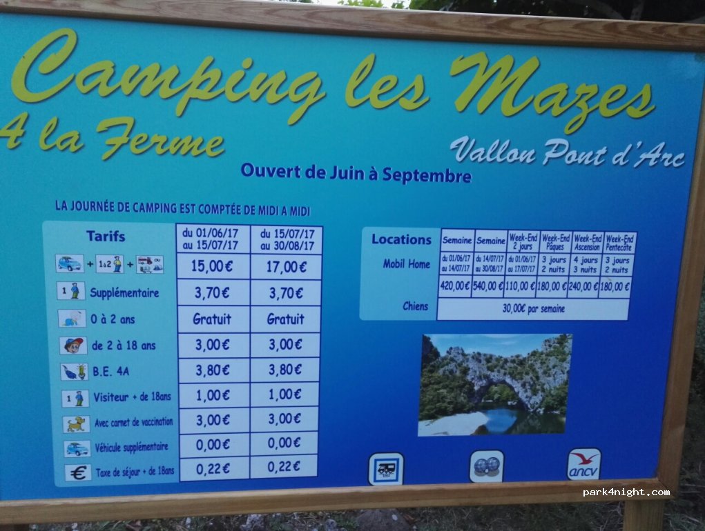 Camping des Mazes — foto