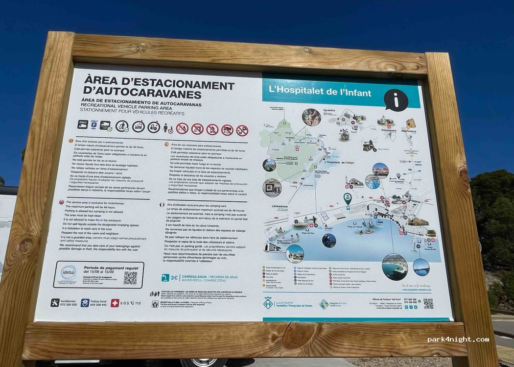 Àrea d'autocaravanes de l'Hospitalet de l'Infant — foto 3