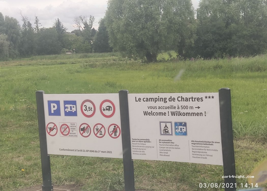 Aire camping-car Chartres — foto principale