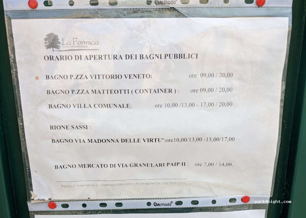 (75100) Matera - SNC Piazza Vittorio Veneto — foto