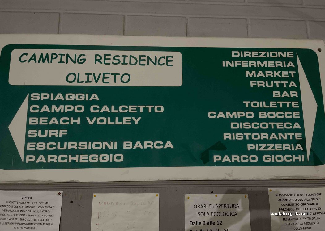 Camping Residence OLIVETO — foto