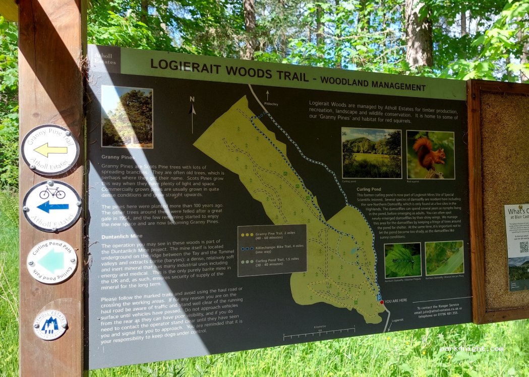 Logierait Woods Car Park — foto