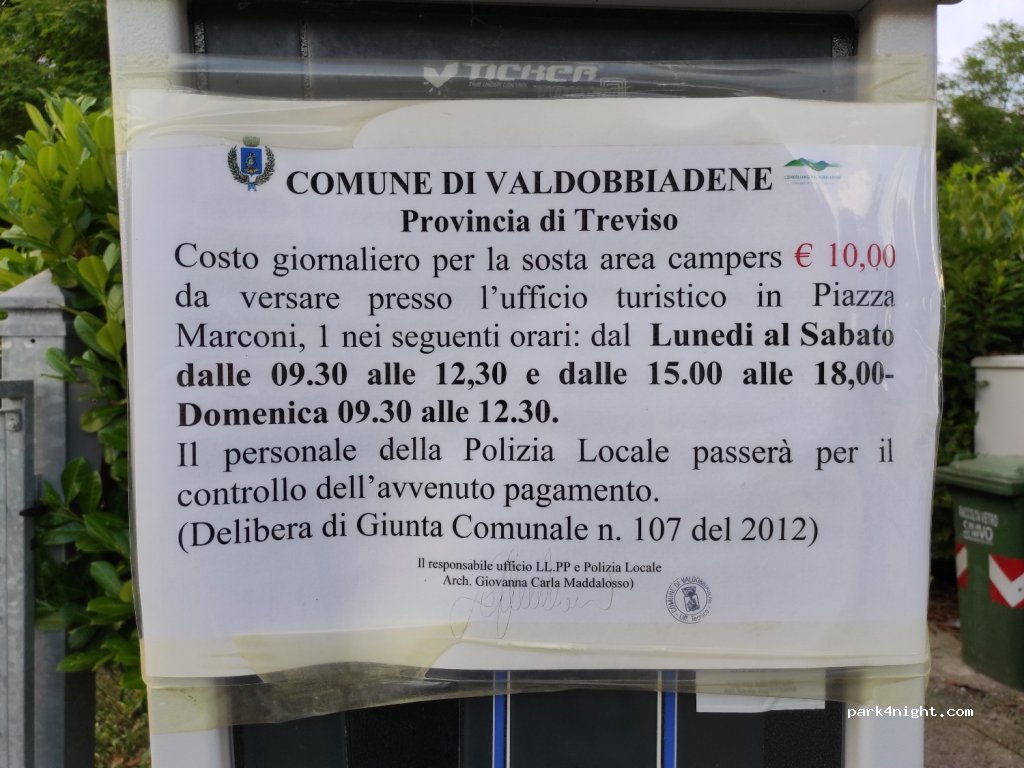 Area Sosta Camper Valdobbiadene — foto 4