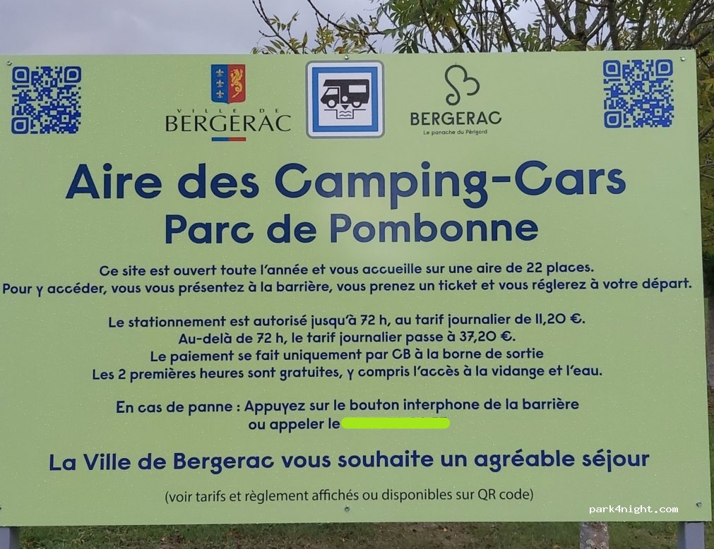 AirePark | Aire de camping-cars Bergerac | Aire de Pombonne — foto