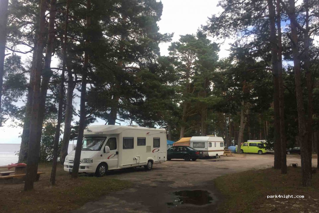 Camping near the sea Saules — foto