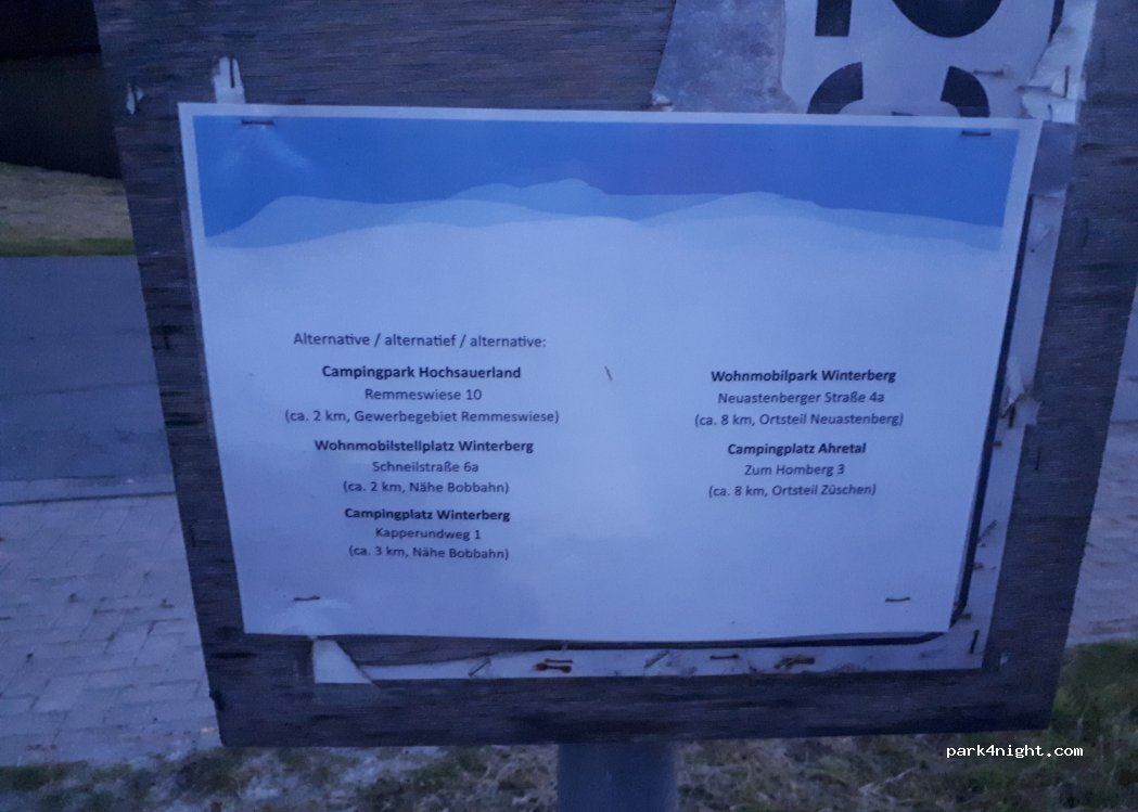 Wohnmobilstellplatz Winterberg — foto