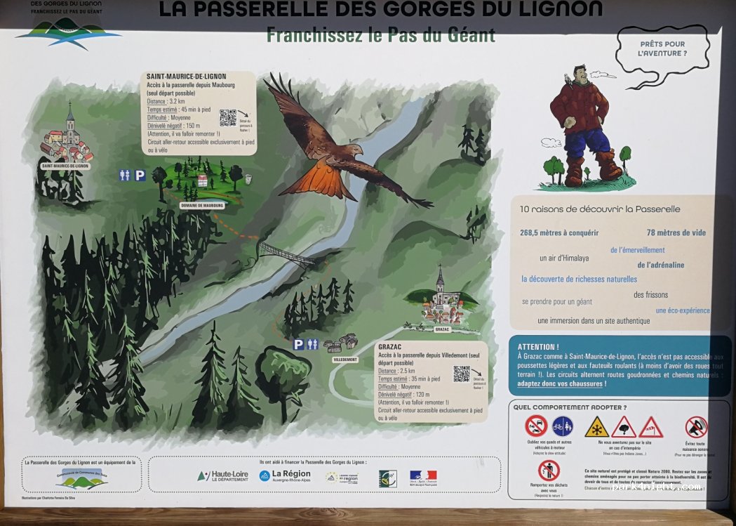 Parking Passerelle himalayenne du Lignon — foto