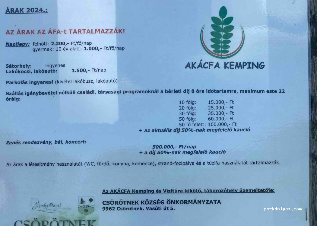 Akácfa Kemping Csörötnek — foto 4