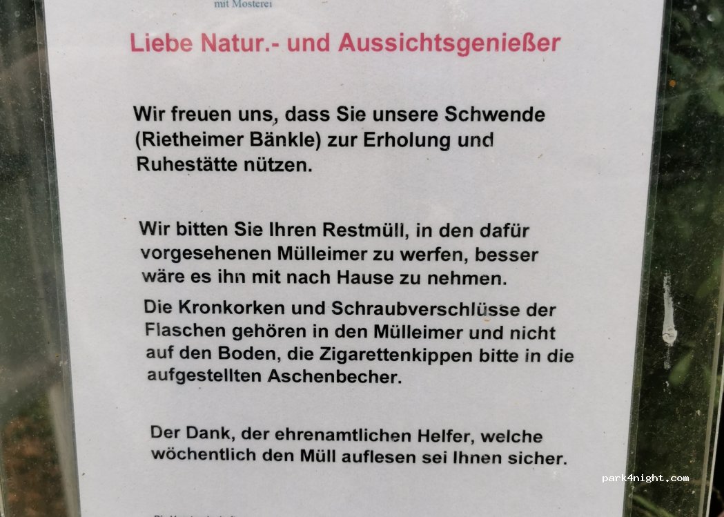 Rietheim - Parkplatz am Föhrenberg — foto 2