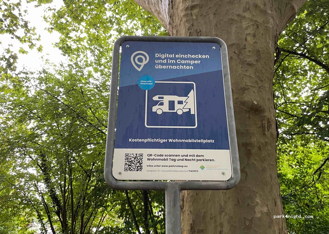 Wohnmobilstellplatz Campingplatz Schaffhausen — foto