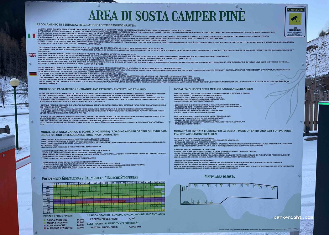 Area sosta camper Piné — foto 3