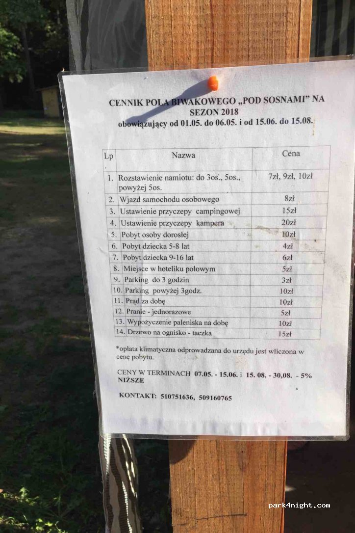 Biwak Pod Sosnami — foto