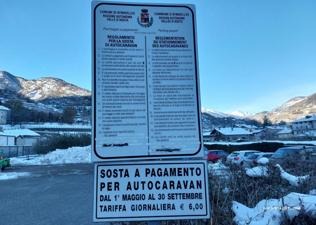 Area sosta camper Aymavilles — foto 5