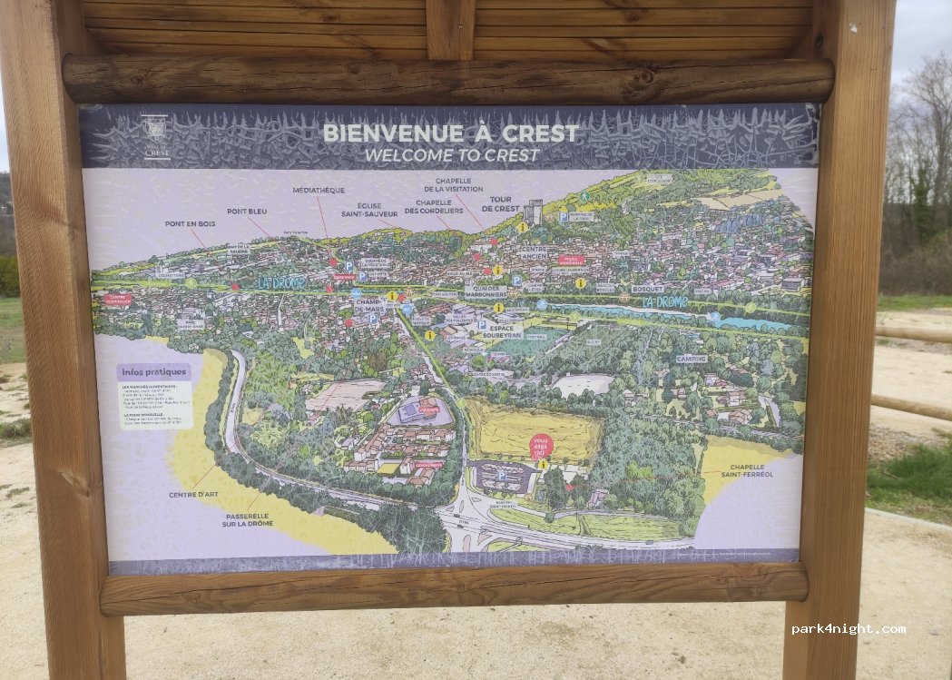 Aire de camping-car St Ferréol à Crest — foto