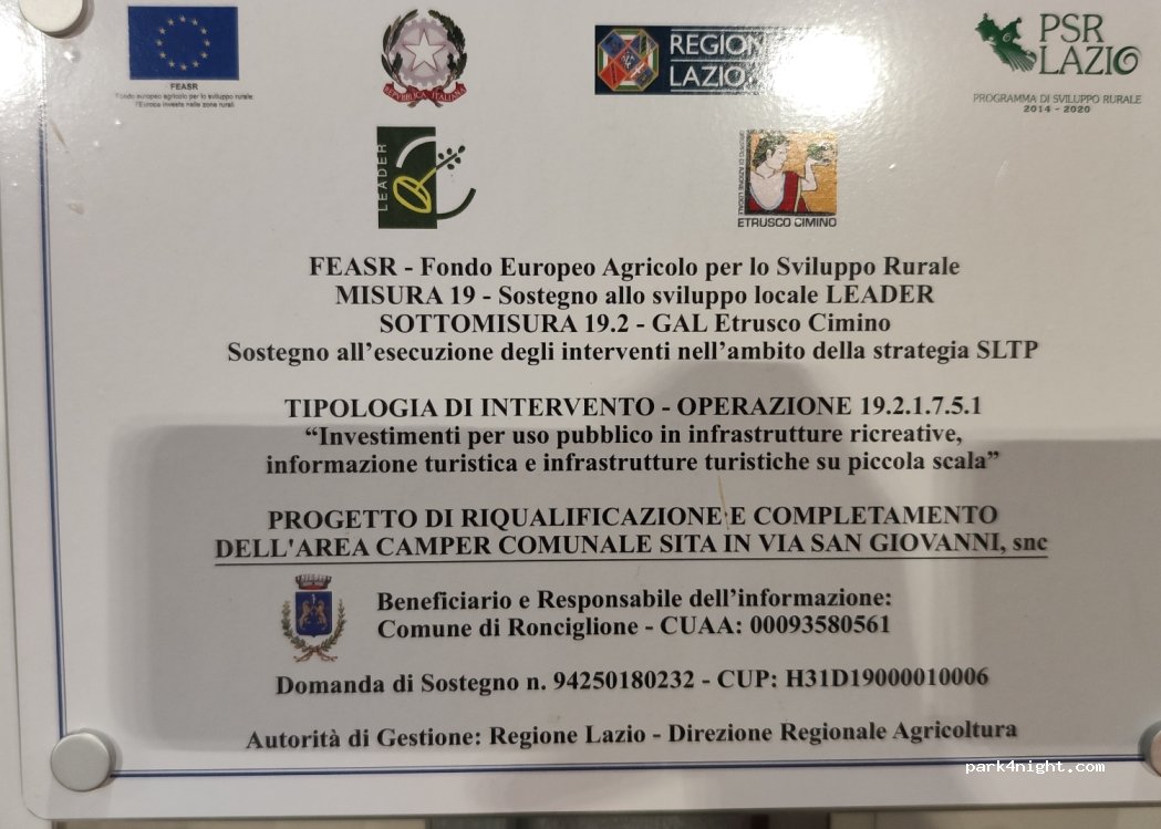 Area Sosta Camper Ronciglione — foto 5