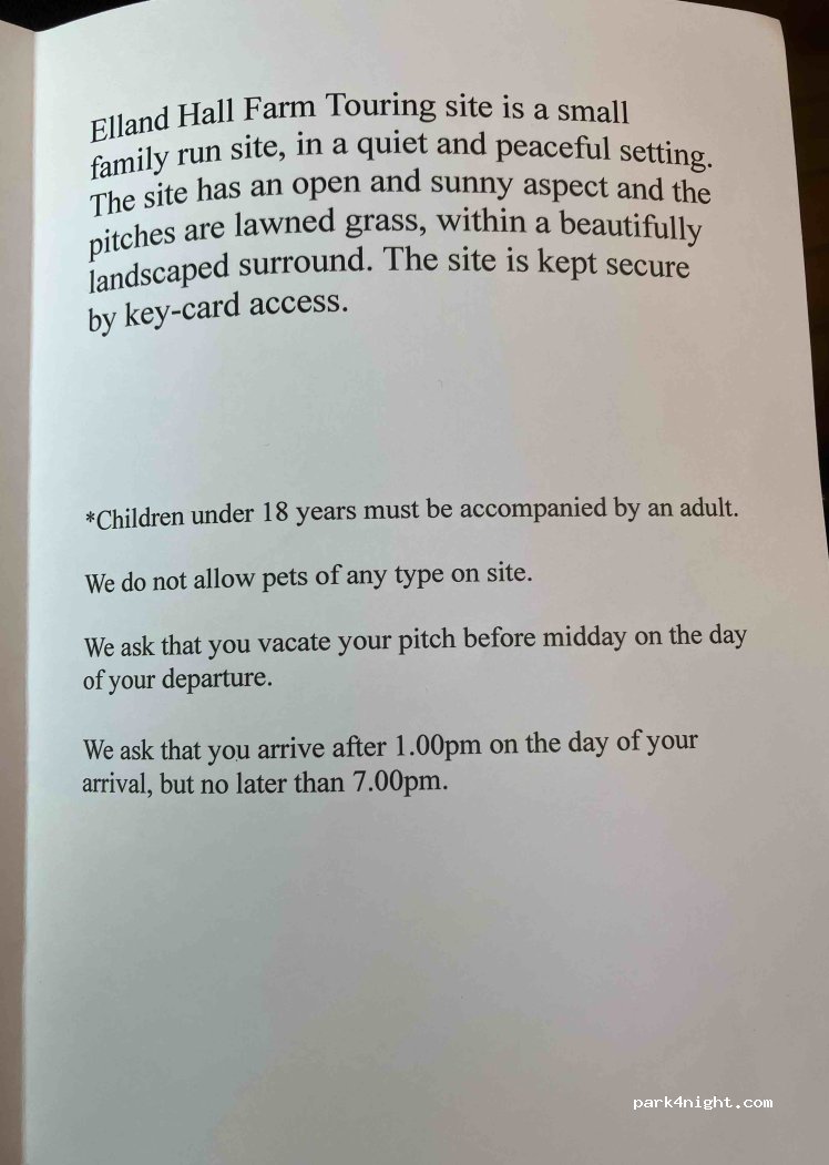 Elland Hall Farm Caravan Park — foto