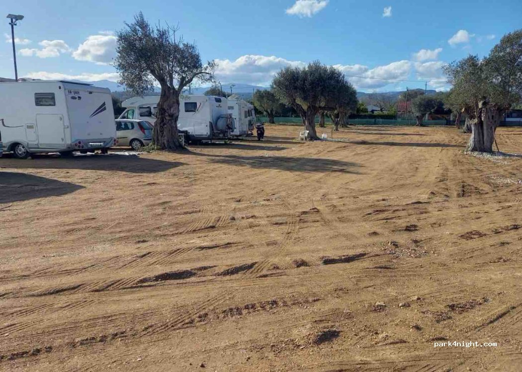 Area camper fine lungomare — foto