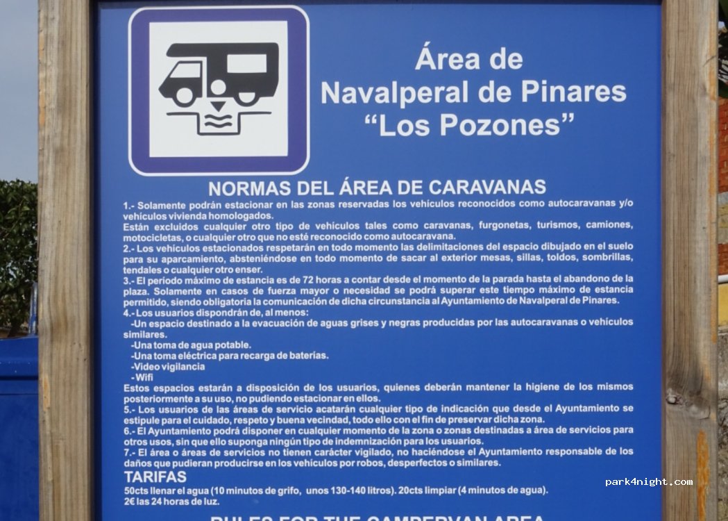 Area de autocaravanas Navalperal de Pinares — foto