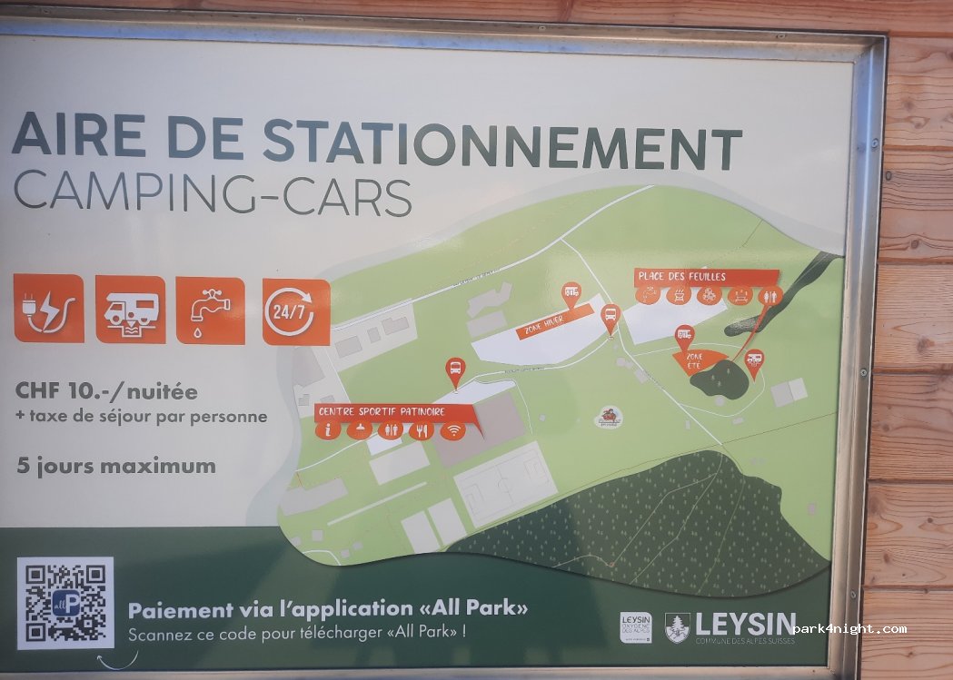 Aire de camping-car Leysin — foto