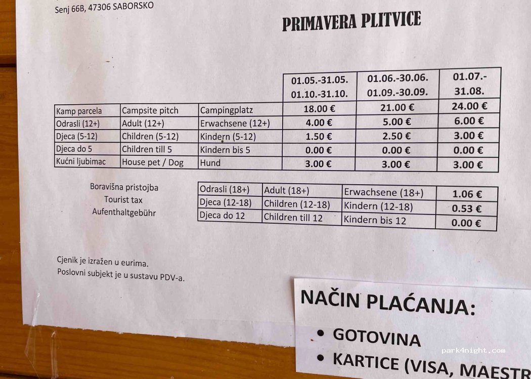 Camping Primavera Plitvice — foto 4