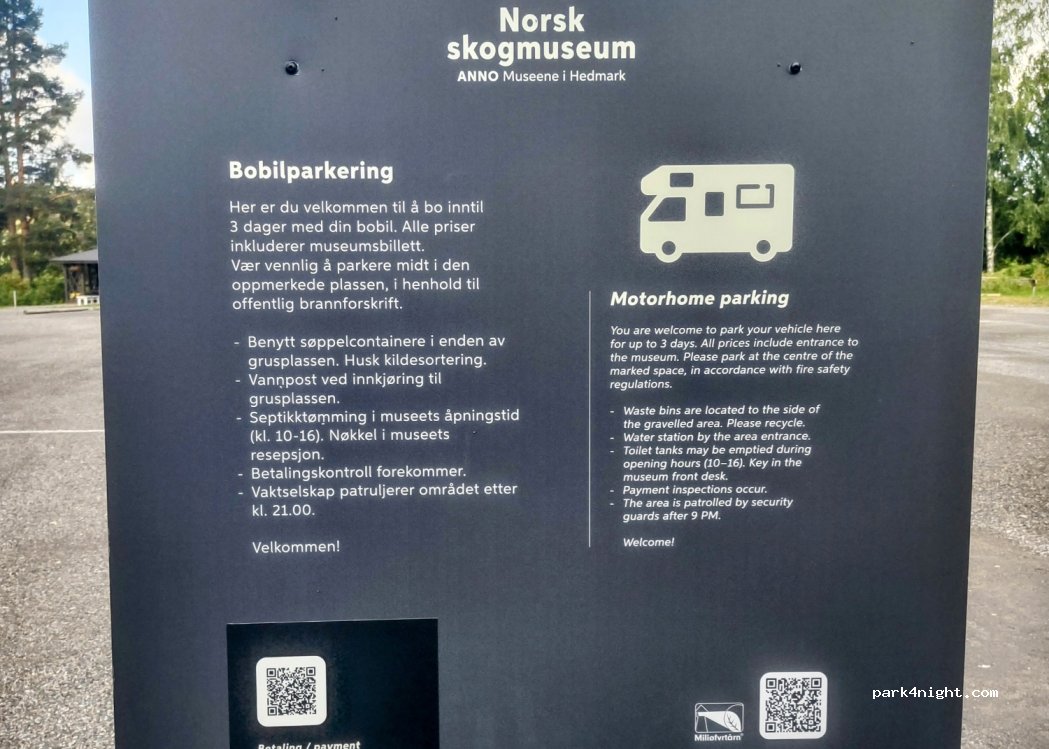 Bobilparkering Anno Norsk skogmuseum Elverum — foto 2