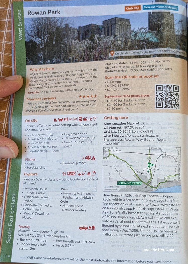 Rowan Park Caravan and Motorhome Club Campsite — foto