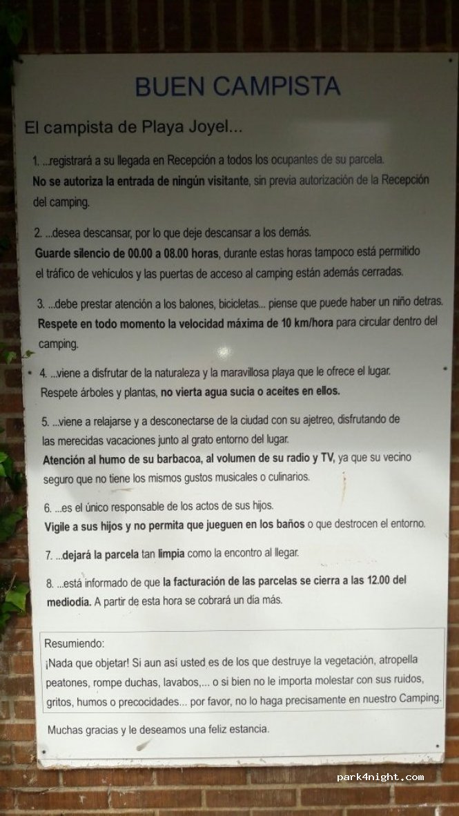 Camping Playa Joyel — foto 2