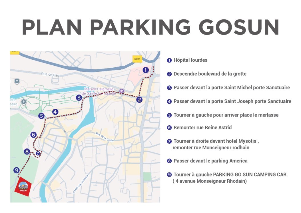 Parking Gosun Aire Camping Car Lourdes — foto 5