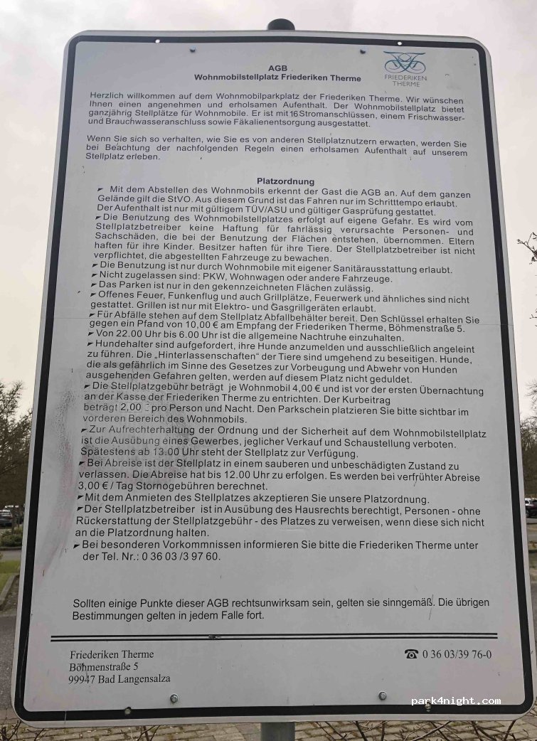 Wohnmobilstellplatz Friederiken-Therme | Bad Langensalza — foto 4