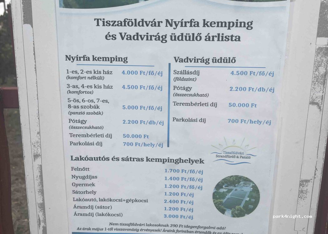 Tiszaföldvár nyírfa kemping — foto 2