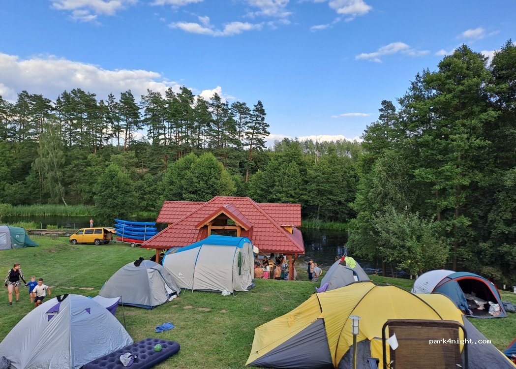 Agroturystyka Zacisze nad Wdą, pole namiotowe, kajaki — foto