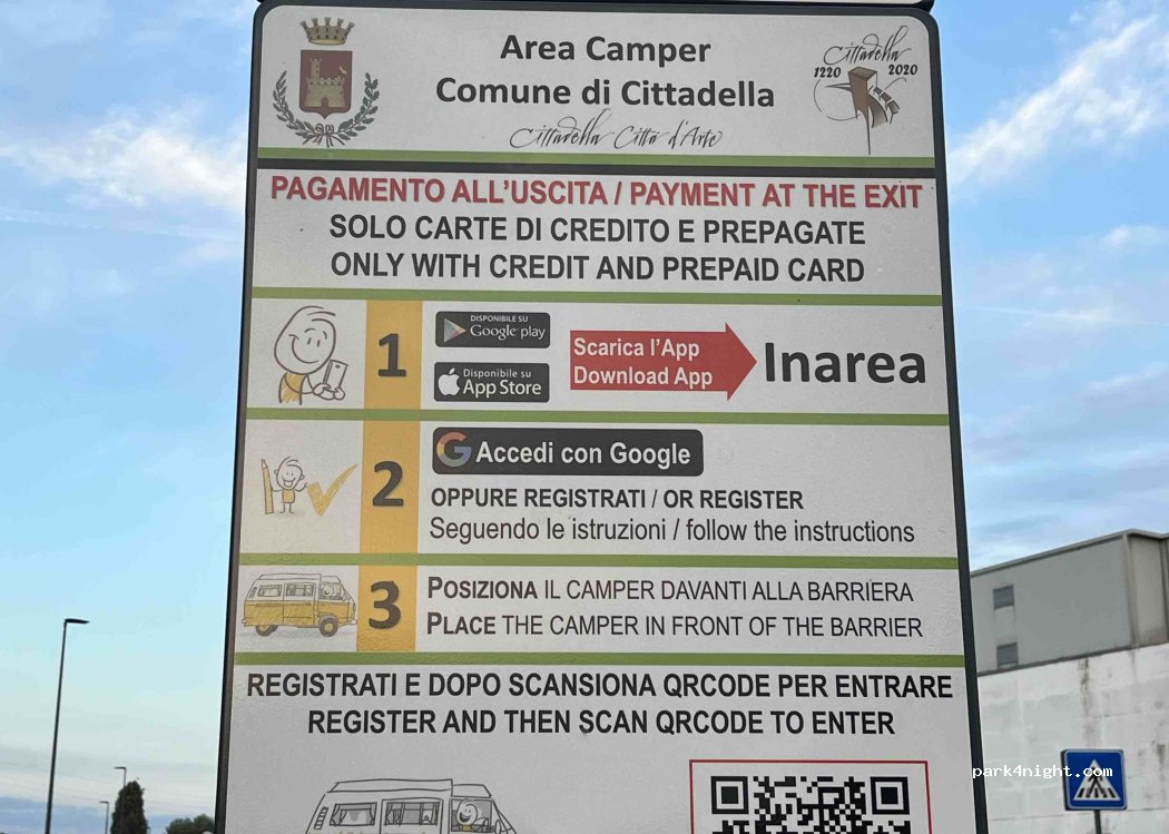 Area di sosta camper Cittadella — foto 2