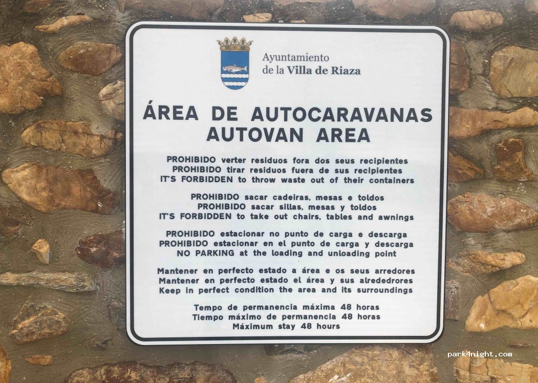 Área de servicios para autocaravanas y camper Riaza — foto