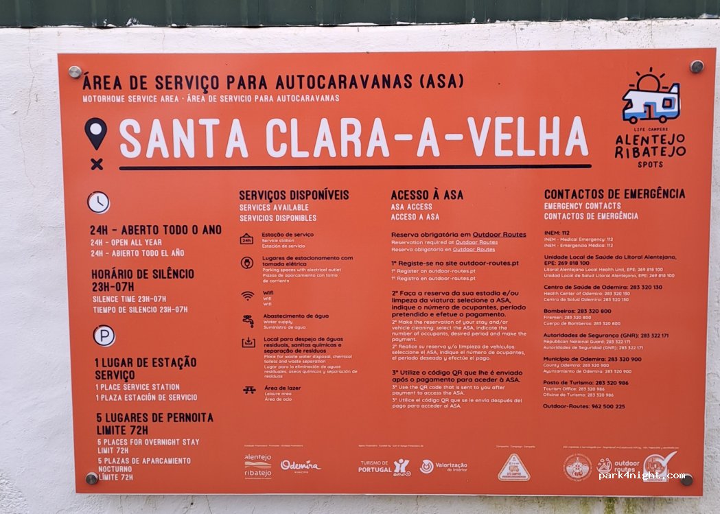Santa Clara-a-Velha Motorhome Service Area — foto 3