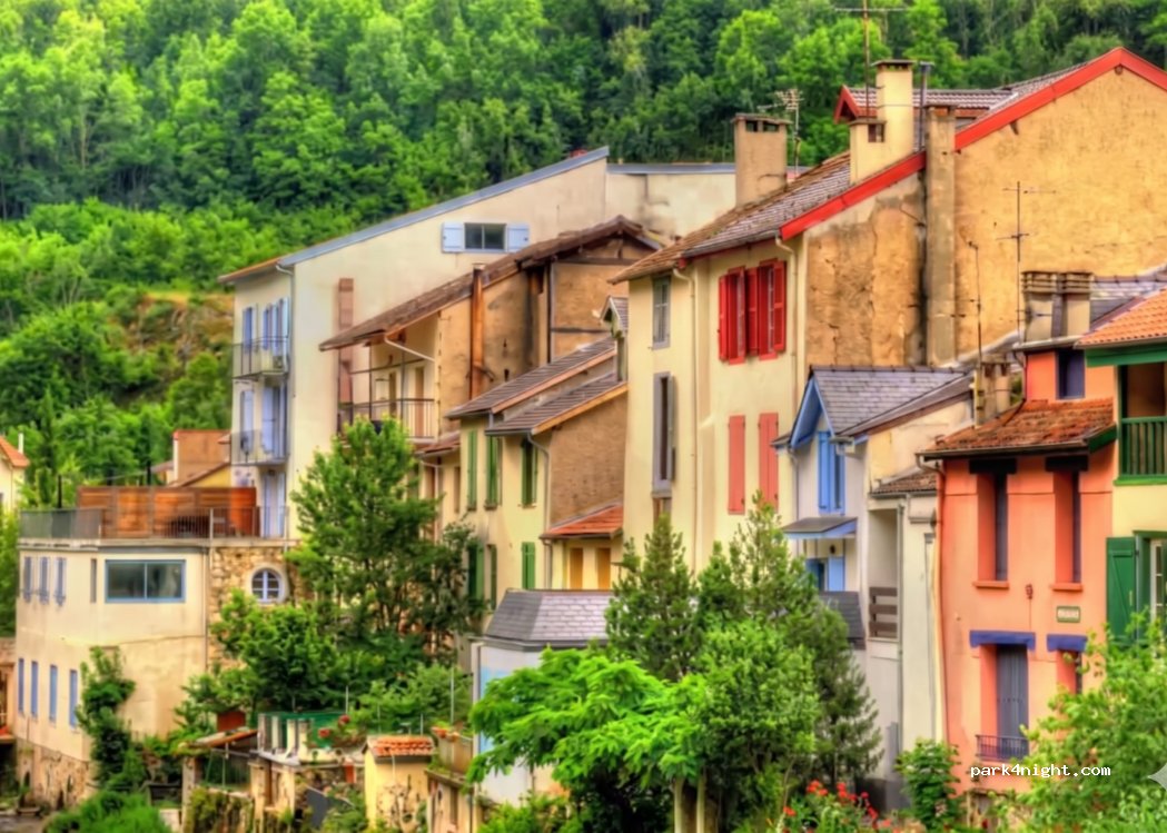 Motorhome area of Lavelanet (Ariège) — foto
